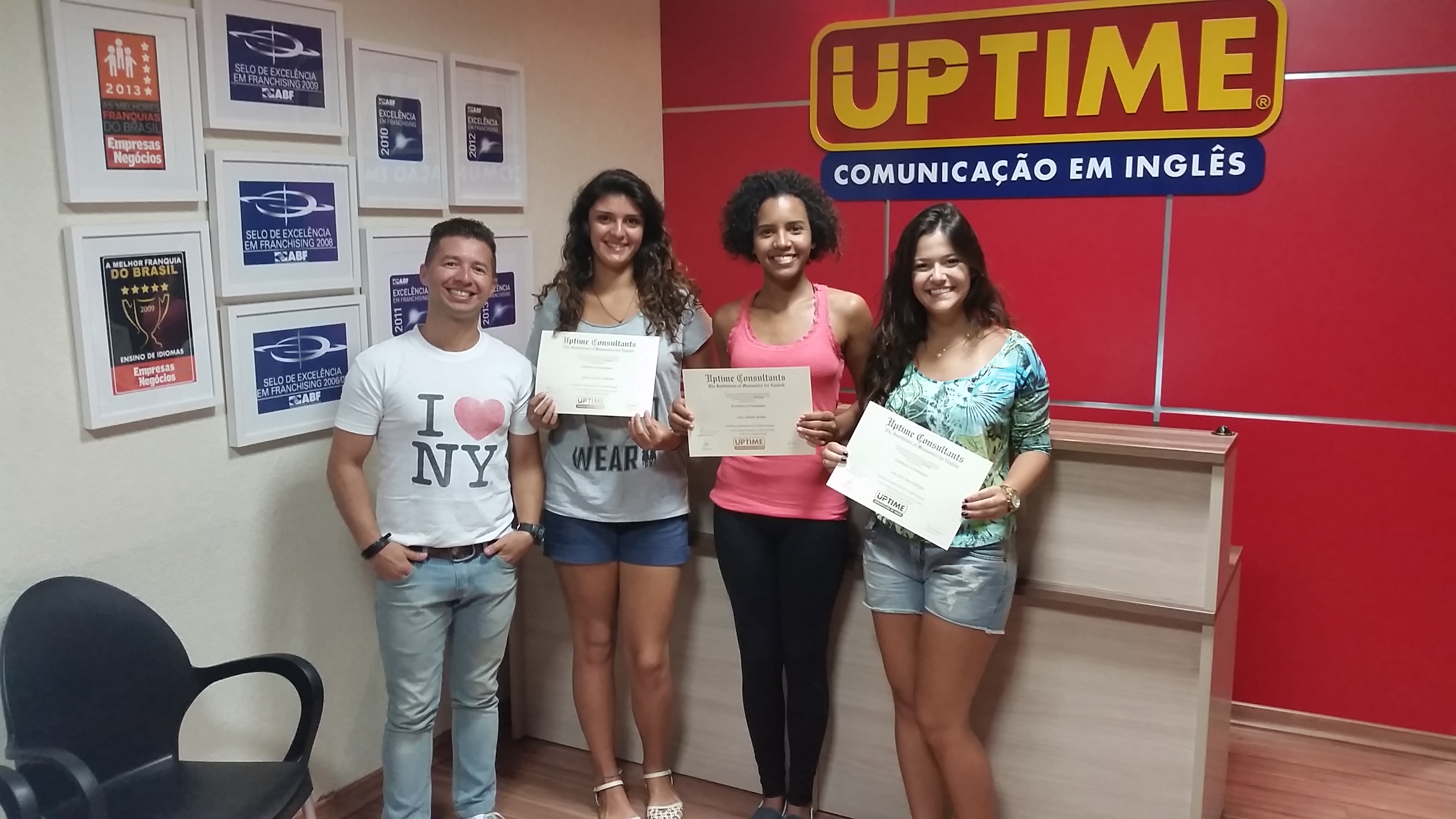 Entrega de certificados na UPTIME Eldorado