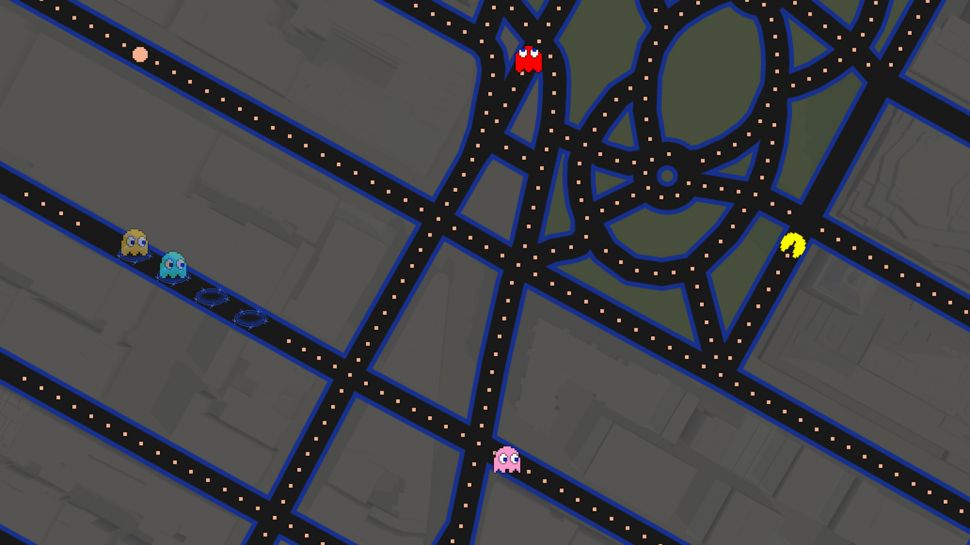 Pac-Man no Google Maps