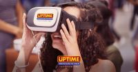 Demonstração de realidade virtual na Feira do Estudante, em Goiânia (GO)
