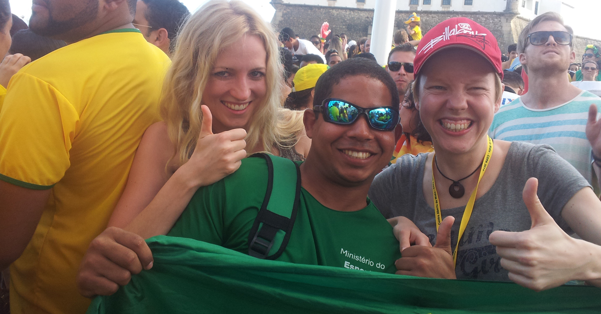 Lucas Sousa deu dicas sobre a cidade para estrangeiros durante a Copa do Mundo no Brasil