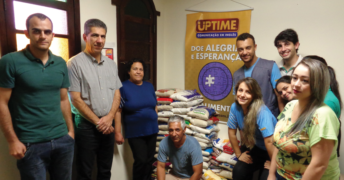 A unidade mineira arrecadou 270 kg de alimentos